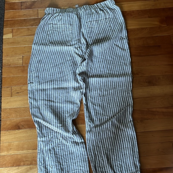Chicos Striped Linen Pants S - Picture 4 of 4